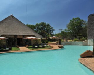 Pool side of mabula game lodge