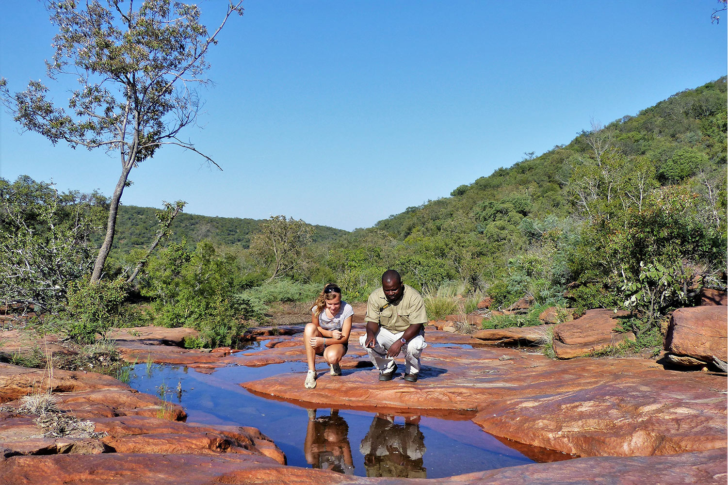 hiking at Royal Morubisi Lodge