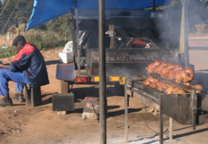 Man selling meat