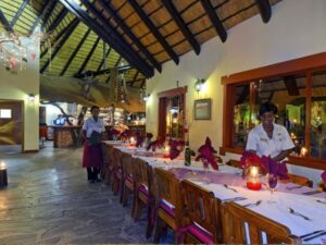 Elegant restaurant setup