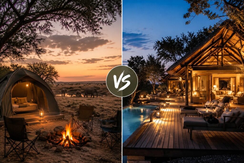 Lodge Safari vs Camping Safari