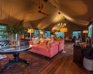 Sitting room at Verney's Camp